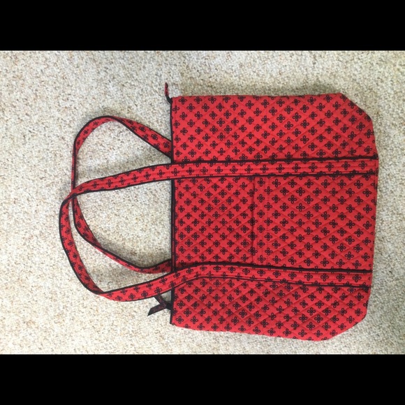 Vera Bradley NWOT Red & Black Tote - Picture 2 of 5